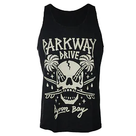 KINGS ROAD Skull Palms Šedá M