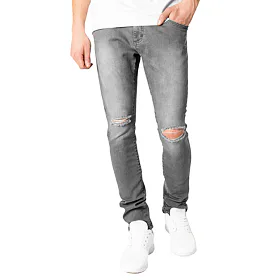 kalhoty jeans URBAN CLASSICS Slim Fit Knee Cut Denim 30